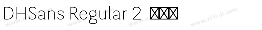 DHSans Regular 2字体转换